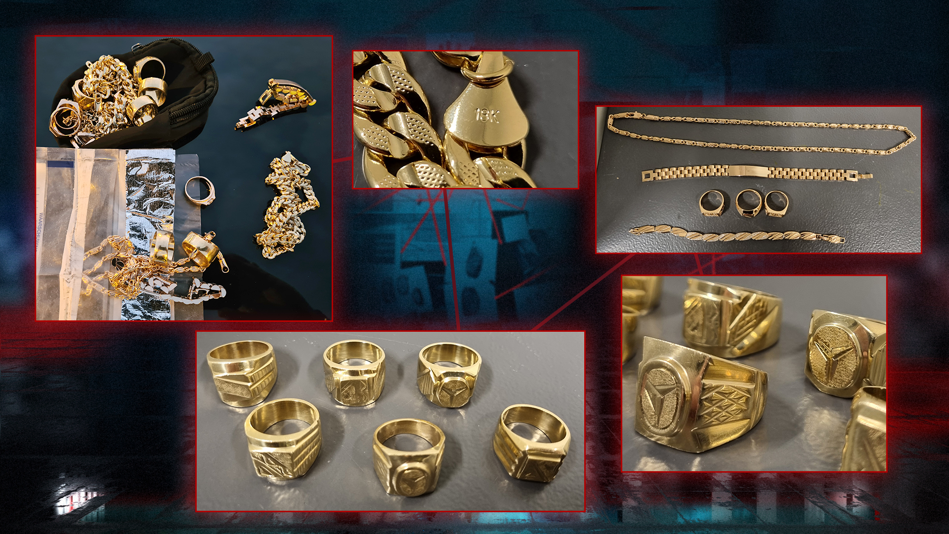 Eigenaars van gestolen, gouden sieraden gezocht