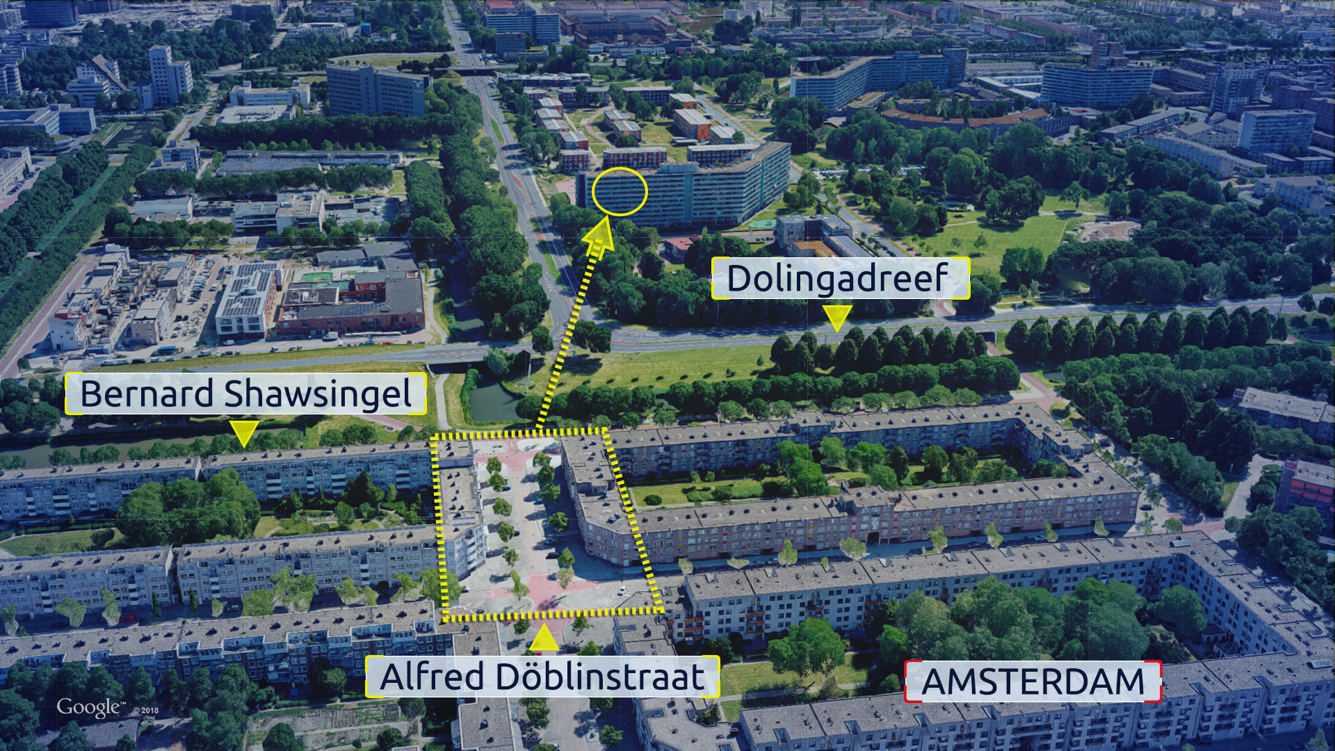 Amsterdam Studente Daalwijk Kaartb5
